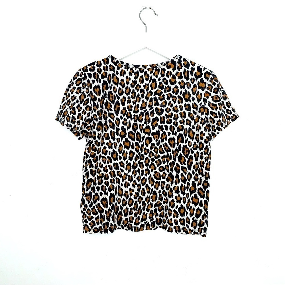 A.L.C. Bambina Leopard Print Tissue T-Shirt size medium - Picture 3 of 5